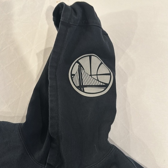 Nike NBA Golden State Warriors Short Sleeve Hooded T tee Shirt 876760-010 XS EUC - Picture 5 of 7